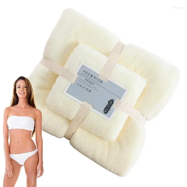 Baignoire à serviettes et ensembles de mains en coton ultra doux en coton pour le corps pour les produits de douche de voyage pour les voyages.