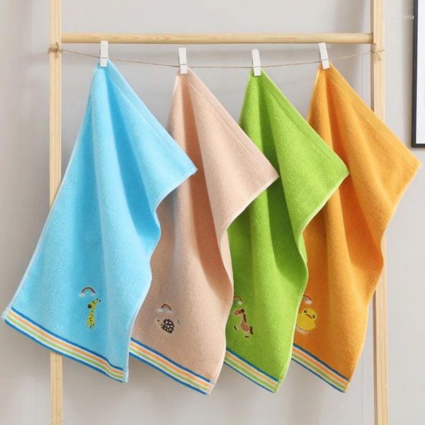 Serviette de bain pour enfants en bas âge, bébé, doux, mignon, dessin animé, confortable, coton absorbant l'eau, de haute qualité