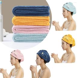 Serviette chapeaux de bain en molleton de corail, petite marguerite, bonnets de douche à forte Absorption d'eau, serviettes éponge à séchage rapide, bonnet pour cheveux secs