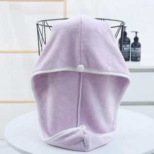 Serviette de bain absorbante pour femmes et adultes, séchage rapide, douche plus épaisse, bonnet pour cheveux longs et bouclés, tête sèche en microfibre