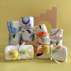 Handdoek badkamer koraal fluweel zachte snel drogende gezicht souvenir wassen handdoeken stranddoek zakdoek bloembloem bruiloft cadeau