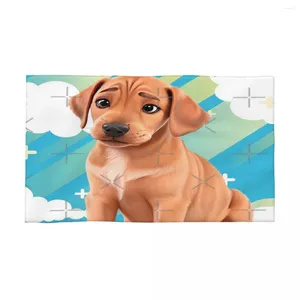 Handdoek Mooie geanimeerde Rhodesian Ridgeback Puppy 40x70cm Face Wash -doek Zacht geschikt voor picknick verjaardagscadeau