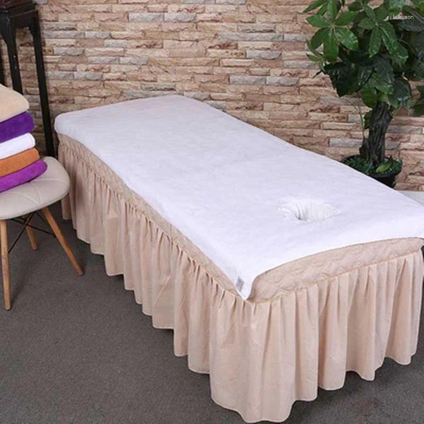 Serviette de lit pour Salon de beauté, avec trou, en microfibre, douce et absorbante, Massage S, physiothérapie, grande couverture de bain à séchage rapide