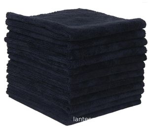 Handdoek Zwart Microfiber Salon Haardrogen Gast Gebruikte handdoeken voor stylist 3-pack