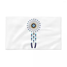 Serviette Boho Chic mauvais œil Mandala attrape-rêves coton respirant visage séchage rapide Hamsa Nazar bohème serviettes de Yoga