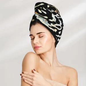 Serviette papillon motif d'aile à cheveux baignoire têtes de bain turban enveloppe rapide sèche pour séchage des femmes salle de bain