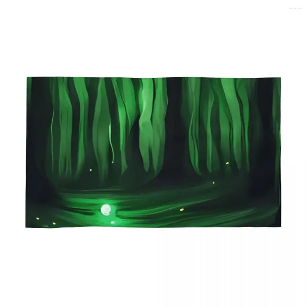 Serviette captivante Forêts Forfly 40x70cm pour visage de lavage de lavage adapté à la peau adaptée au cadeau de souvenir de salle de bain