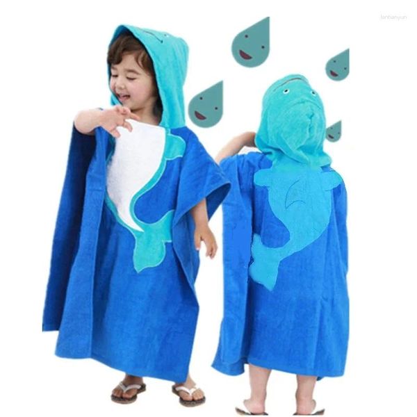 Carton de serviette Cotton pour enfants Bath Cape Boy fille bébé peut porter des maillots de bain de peignoir pour enfants plage