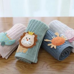 Face de dessin animé de serviette pour enfants adultes 35x75 cm absorbant doux pour les poils de corps sec et coton de coton.