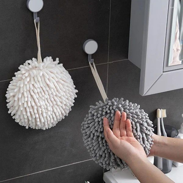 Serviette Chenille essuie-mains cuisine salle de bain boule séchage rapide doux absorbant microfibre accessoires lingettes tissu