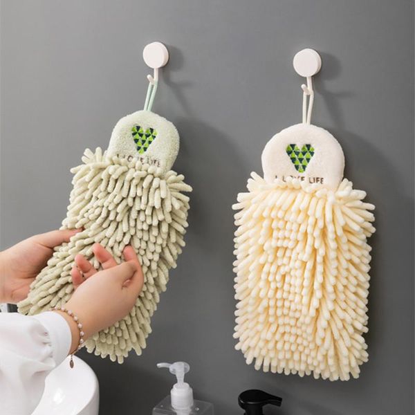 Serviette Chenille Essuyez Les Mains Boule Serviettes En Microfibre Super Absorbantes Séchage Rapide Doux Au Toucher Santé Pour Salle De Bain Cuisine AccessoiresTowelTowel