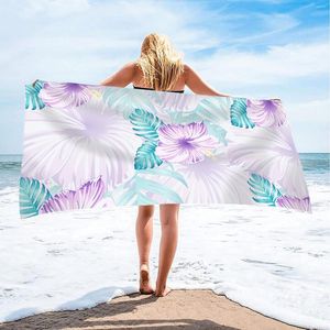 Serviette de bain en microfibre bleue, ensemble de salle de bain de noël, ultra légère, motif africain bohème, résistante au sable, surdimensionnée