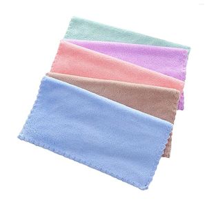 Serviette en tissu démaquillant, nettoyage du visage, serviettes de lavage en microfibre, corail