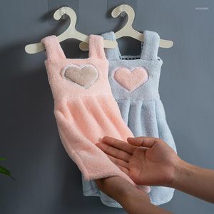 Handdoek koraal handdoeken hand meisje zacht absorberend hangbare niet-linterende keuken schoonmaken schattige fleece badkamer