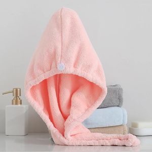 Serviette corallienne velours coiffure de bain sèche forte absorbant épaississement épaississant doux cheveux secs spéciaux