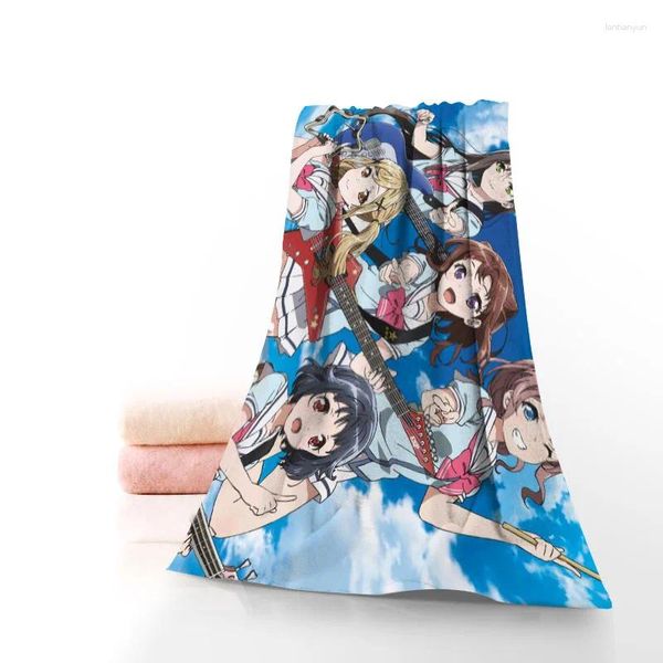 Toalla personalizada Bang Dream Bath Taño de baño Home Textil Toallas de baño de tela de microfibra de microfibra tamaño 35x75 cm