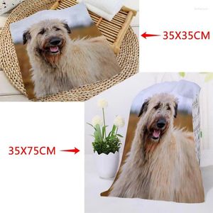 Serviette personnalisée Irish Wolfhound Microfiber Bath Baech Towels Sport Drying Travel 35x35cm35x75cm