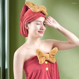 Handdoek schattig boogbad voor vrouwen microvezel badjas zacht en absorberende superfijne glasvezel douche snelle droge rok