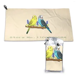 Serviette mignonneddrugies rapides sèche sport salle de bain portable perroquets bluebonnet primrose pour animaux de compagnie birb