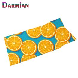 Serviette DARMIAN microfibre enfant adulte bain/douche motif tranche de fruits voyage extérieur séchage rapide couvertures de plage portables