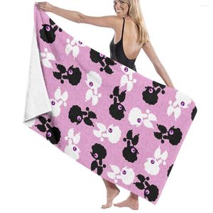 Serviette chien motif animal natation textile adulte d'absorbant bain femme / homme robes microfibre tissu 130x80 cm