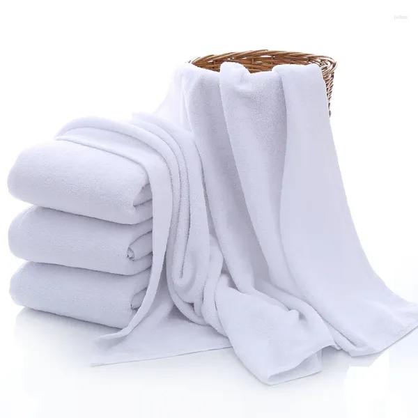 Serviette de bain en coton blanc, grande taille, pour Spa, Salon de beauté, Massage des pieds, éponge pour adultes, vente en gros