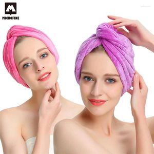 Serviette coiffure sèche chapeau confortable est microfibre après douche femme capot spa wrap en microfibre serviettes outils de bain baignoires