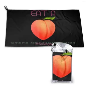 Serviette Eat A Peach Go Vegan, séchage rapide, salle de sport, bain de sport, Portable, Lana Rhoades, actrice Mature, vidéos pour adultes, courbes douces