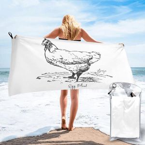 Serviette d'œuf de serviette pour femmes premium humour sec et graphique graphique plage de gym