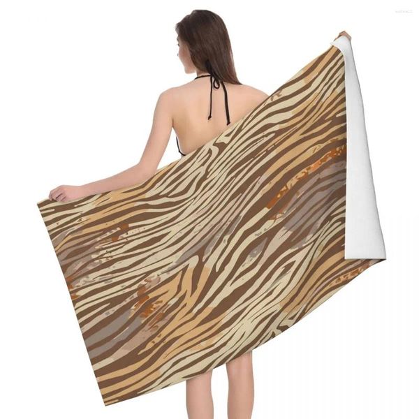 Toalla elegante tigre de lujo 80x130 cm Baño intensamente impreso adecuado para exteriores