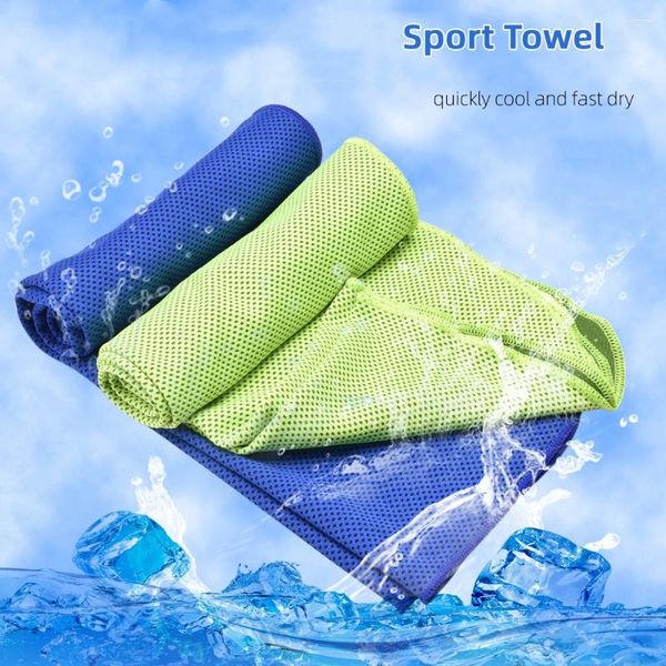 Serviette de refroidissement à sec rapide sport super absorbant Running Swimming Yoga Soft Lightweight Multifonctionnel 30 100cm