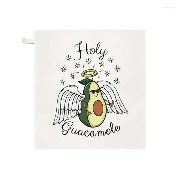 Serviette drôle saint guacamole avocat de thé à thé Nouveauté de main microfibre serviettes face végétarien absorbant végétalien cadeaux