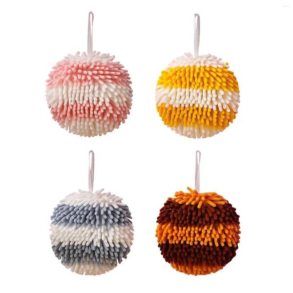 Toalla Lavado a mano Paño de limpieza Secado rápido Chenille Ball Toallas Toallitas para cocina Cuarto de lavado Cuarto de baño Ducha Inodoro