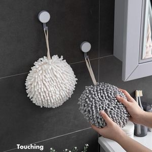 Serviette suspendue main salle de bain accessoires de cuisine peluche douce séchage rapide pour mains sèches essuyer serviettes BallTowel