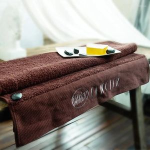 Serviette de baignoire de coton de haute qualité brun brodé des serviettes de plage rectangulaires brodées pour adultes plus épaississer 5 étoiles el