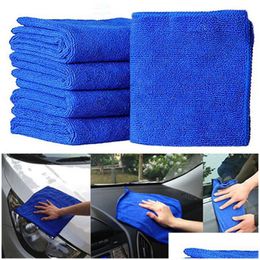 Handdoek Hoge kwaliteit Huis Tuin Microvezel Reiniging Auto Zachte doeken Wassen Duster30X30Cm Aankomst Drop Delivery Mobiles Motoren Onderhoud