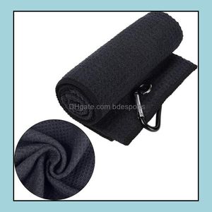 Toalla Textiles para el hogar Jardín Golf Tela de microfibra Patrón de gofres Mosquetón Clip resistente Accesorios Sn6270 Drop Delivery 2021 6Qilx