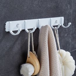 Handdoekhaken aluminium badkamer handdoek haak muur haak witte deur hanger kleding gewaad multifunctioneel