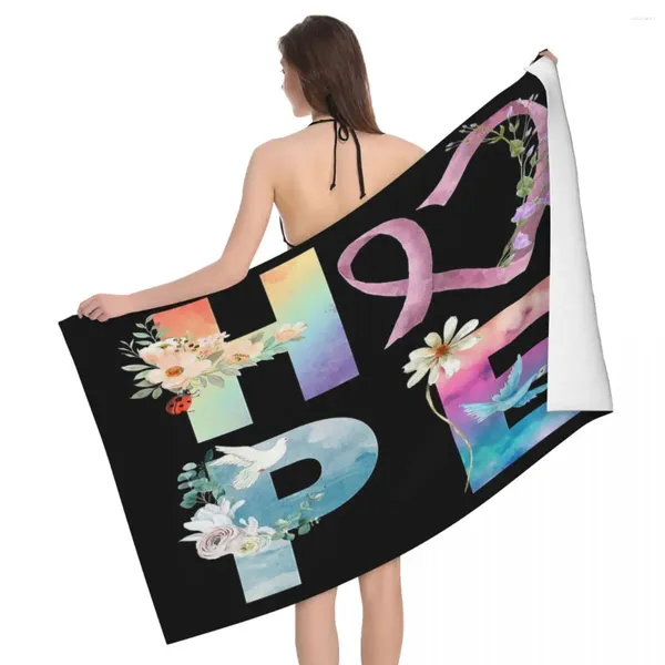 Serviette Hope Letter ART 80x130cm Bath imprimé brillamment adapté à Beach Traveler