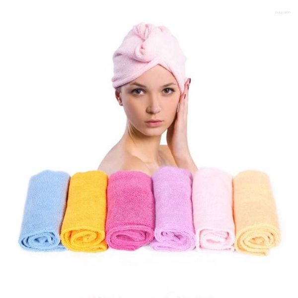 Toalla mágica para mujer, gorro para el cabello seco, baño de secado rápido y encantador, gorro suave para envolver la cabeza, toallas cosméticas de maquillaje