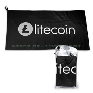 Handdoek litecoin cryptocurrency-t-shirt cadeau idee snel droge sportschool sportbad draagbare wasbeer stad nemesis 2 re2 re3 parbrella logo