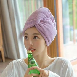 Toalla cabello largo sombrero rápido mujer absorbente limpio seco lindo tapa de ducha accesorios de baño rápido
