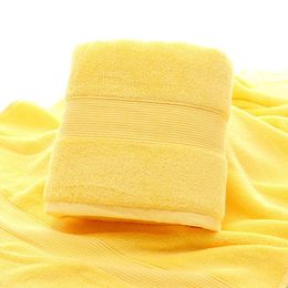 Handdoek luxe badhanddoeken geel voor volwassenen zachte premium kwaliteit laken douche badkamer katoen sterke waterabsorptie b b
