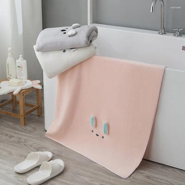 Baño de microfibra de toalla baño súper absorbente de gran tamaño para mujeres lindas toallas de koala 70x140 cm