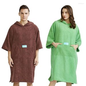 Toallas de baño de microfibra para hombres y mujeres Ponchos absorbentes se pueden usar con toallas de baño nadando buceo en la playa tibia