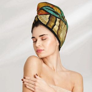 Toalla Microfibra Capacidad para el cuidado del cabello Vieja envoltura absorbente egipcia Secado rápido para mujeres niñas