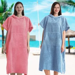 Handdoek Microvezel Sneldrogende cape dressing Bathrobe strand Surfen Zwemmende lente Warme heren en dameshanddoeken