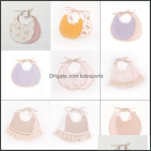 Serviette Nouveau-né Burp Chiffons Bavoirs Bébé Gland Floral Bandana Imprimé Ins Mode Étanche Pur Coton Salive Foulards Serviette Dwb7151 19 Dhelw