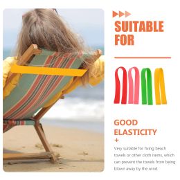 Serviette sans sangle de serviette de serviette de plage de plage bandes de chaise de plage élastique bandes de fixateurs anti-silicone pour chaises de salon accessoires de plage