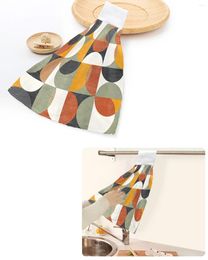 Serviette nordique rétro rétro médiéval géométrique couleurs abstraites serviettes à main maison cuisine salle de bain suspendue